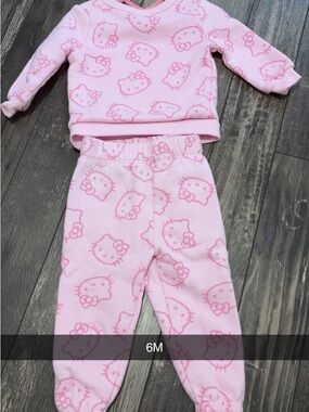 Hello Kitty Light Pink Pajama Set Two-Piece